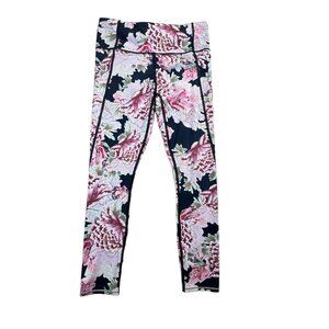 Athleta Floral Print Cropped Leggings size‎ XSP